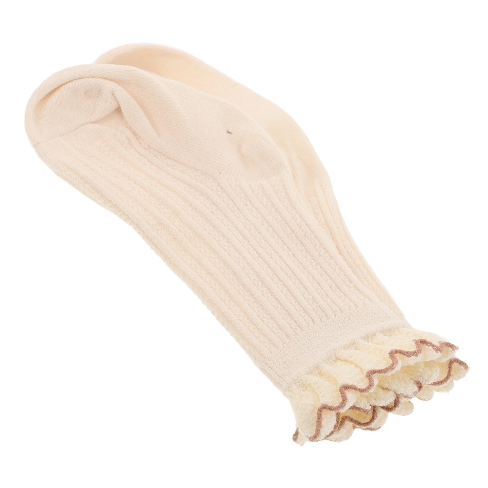 

1Pair Toddler Mid-Calf Socks Baby Breathable Combed Cotton Soft Elastic Socks for Boys Girls Indoor Outdoor Casual Wear