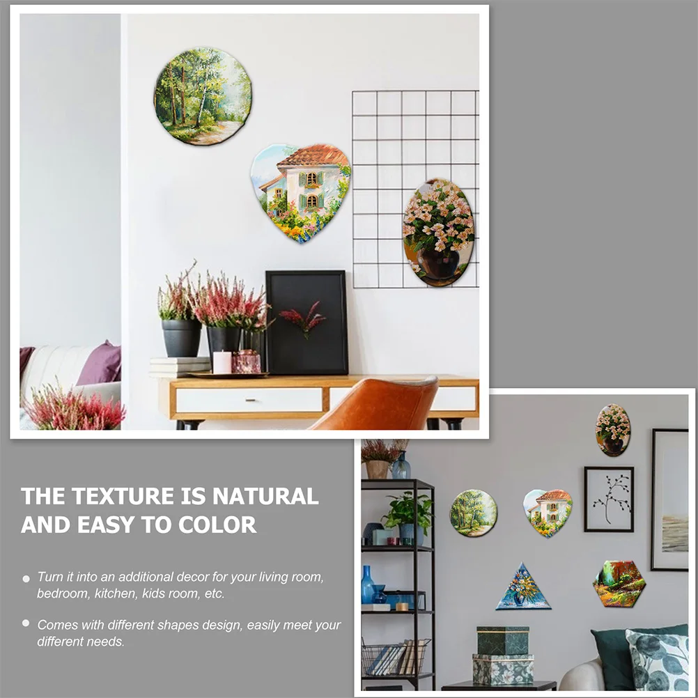 

White Frames Love Canvas Drawing Board Painting Multifunction Cotton Paintable Picture