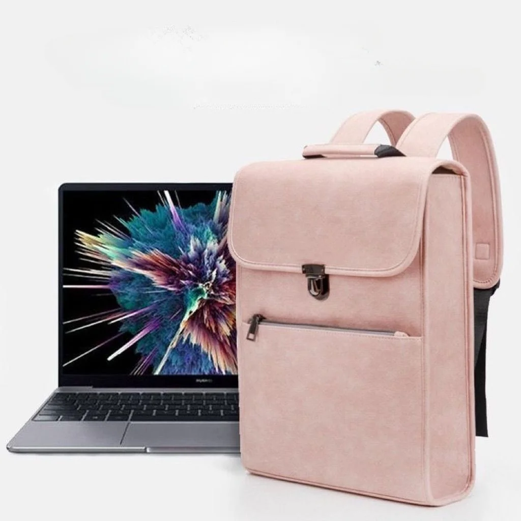 Korean Retro Solid Color Backpack MacBook Air Pro 13 14 15 15.6 16 16.1 Inch Case Multi Function Shockproof Handheld Laptop Bag
