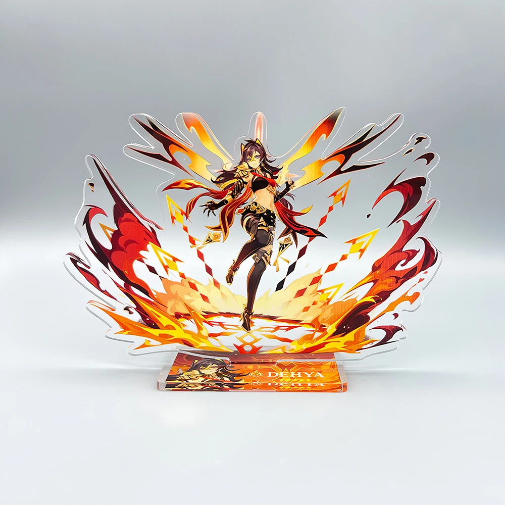 Odette Lohen Flins Durin Mavuika Columbina Xiao Arlecchino Acryl Anime Modell Furina Sammlerstück Desktop-Dekoration Schlüsselanhänger Geschenk