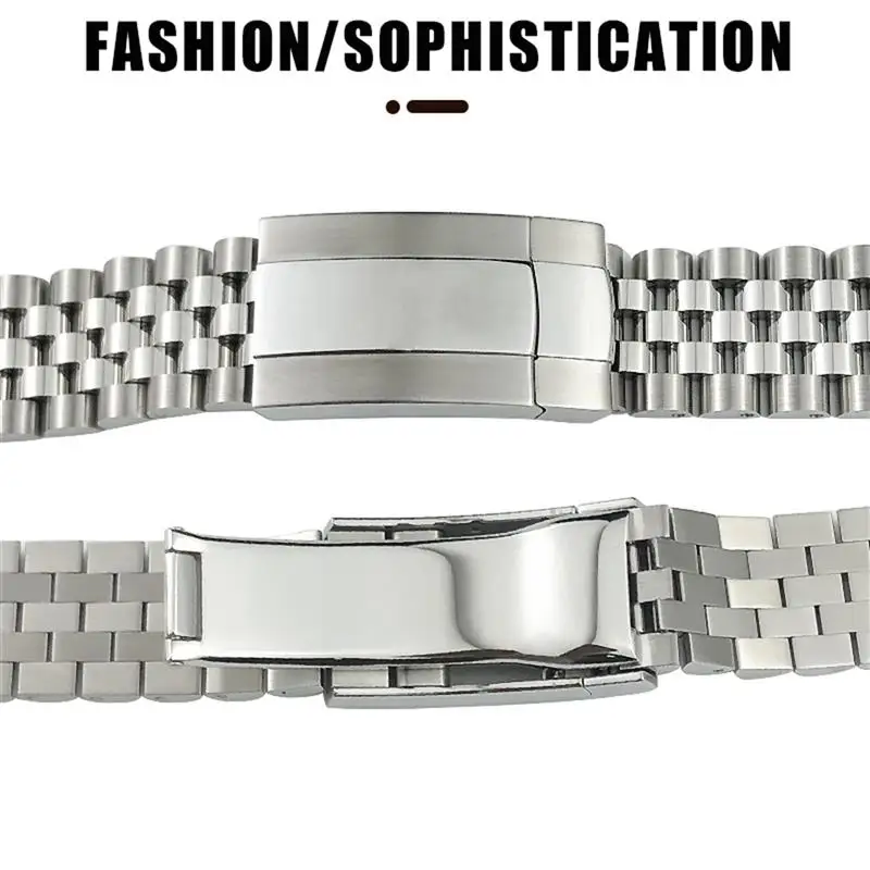 HAODEE 21mm 904L Solid Stainless Steel Watch Band Fit For Rolex Strap 41mm Oyster Perpetual Datejust Silver Luxury Brand