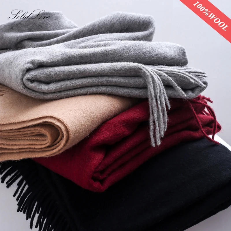 Winter Scarf Women  Wool Scarves Adult Scarves for ladies 100% Wool scarft women Fashion Cashmere Poncho Wrap