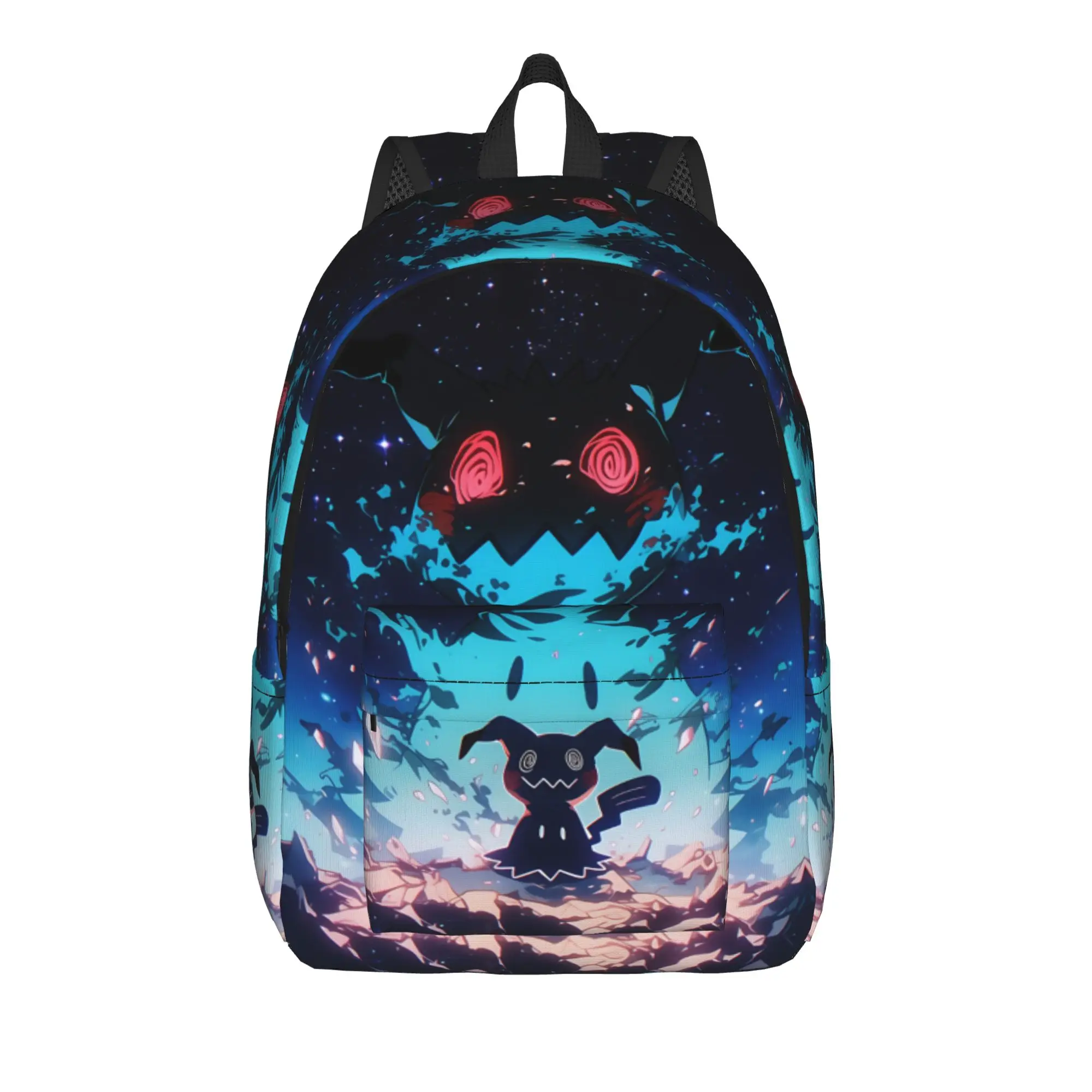 Fashion Pokemon Theme Backpack  Mochilas Versatile Campus Retro Washable Rucksack