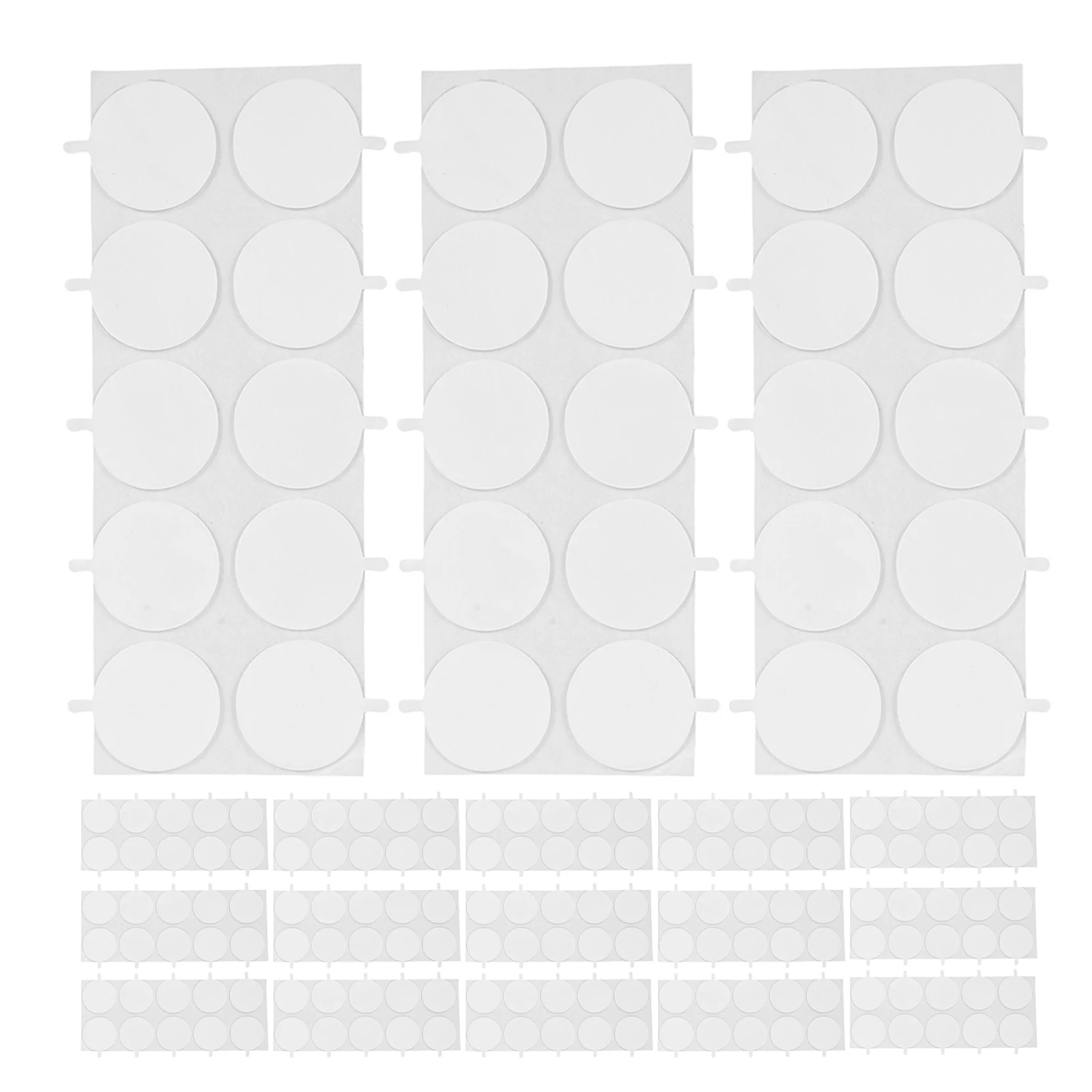 

200pcs Hand-Tearable Double Sided Tape Thin Clear Removable Adhesive Dots 0.8" For Wall Art Poster Decoration No Residue Tape