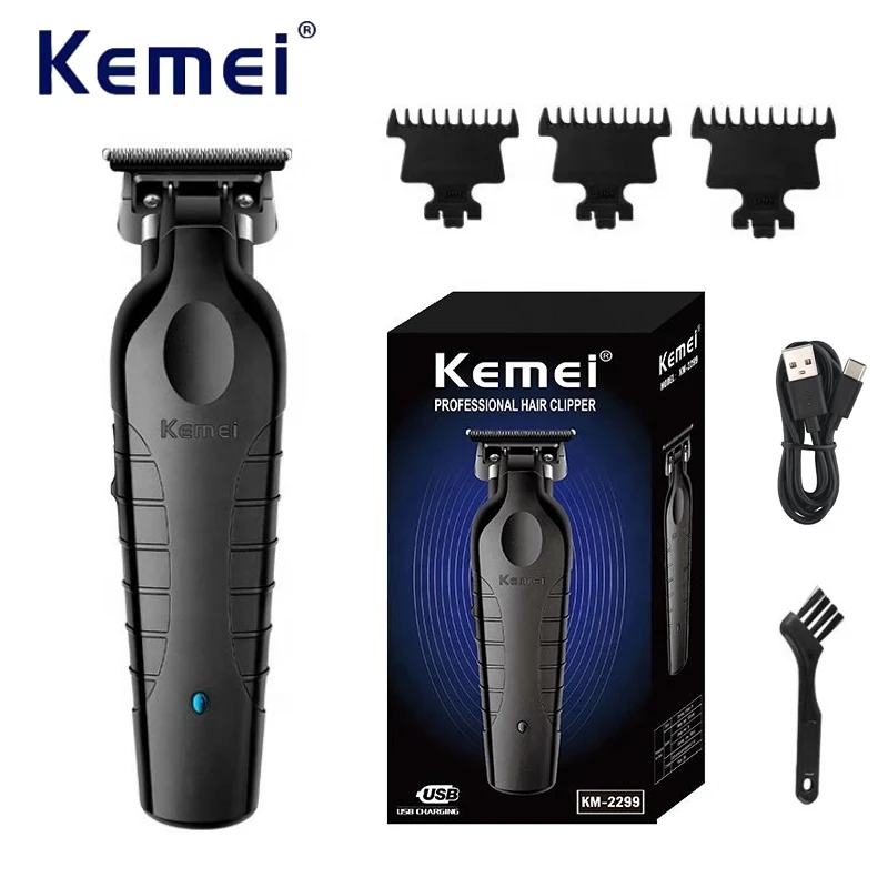 Kemei km-2299 USB Fast charging Barber Machine Blades Hair Cutter  Rechargeable Cordless Hair Trimmer