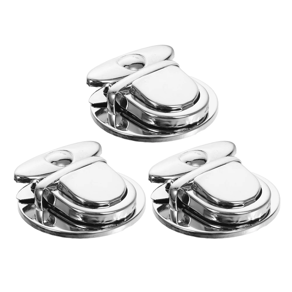 

3pcs Bag Latch Suitcase Accessory Lock Buckle Closure Metal Craft Briefcase Accessories Durable Travel DIY Handmade Bags