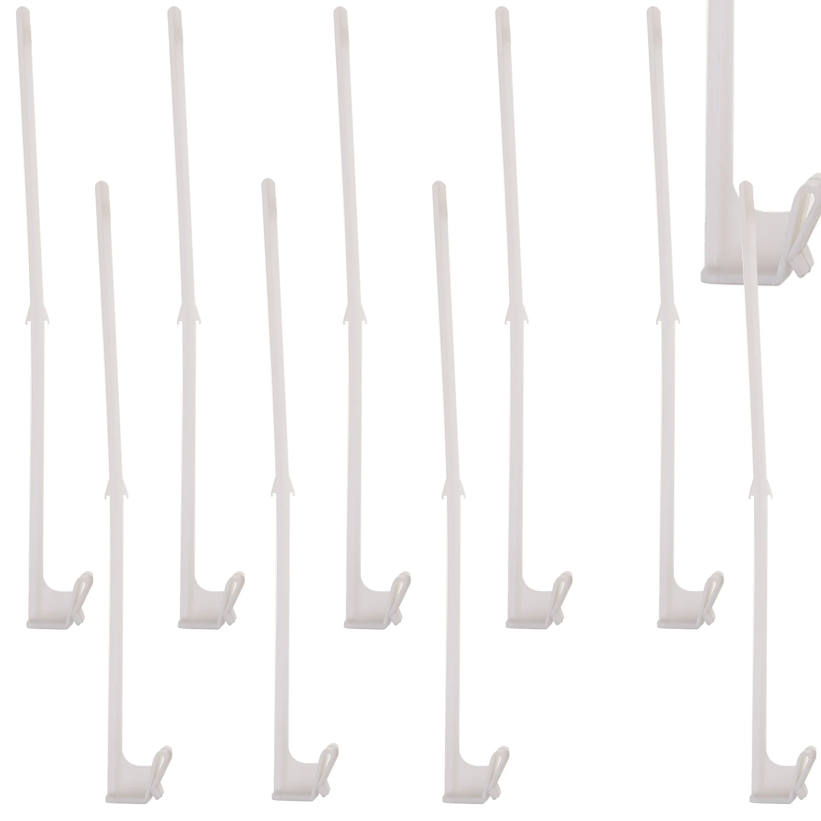 

10pcs Car Window Flagpoles Clip-on Design Durable Sturdy Smooth Surface Flags Mount Poles Trucks Vehicles 44cm