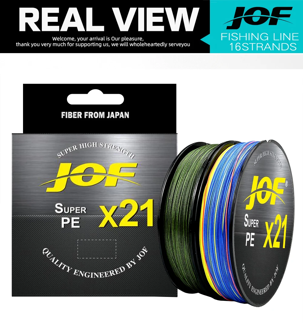 JOF 21 Stränge Geflochtene Angelschnur 300 M X21 PE Fern Multifilament PE Linie Langlebige Karpfen Angeln Werkzeug pesca Super Starke – Detail 3