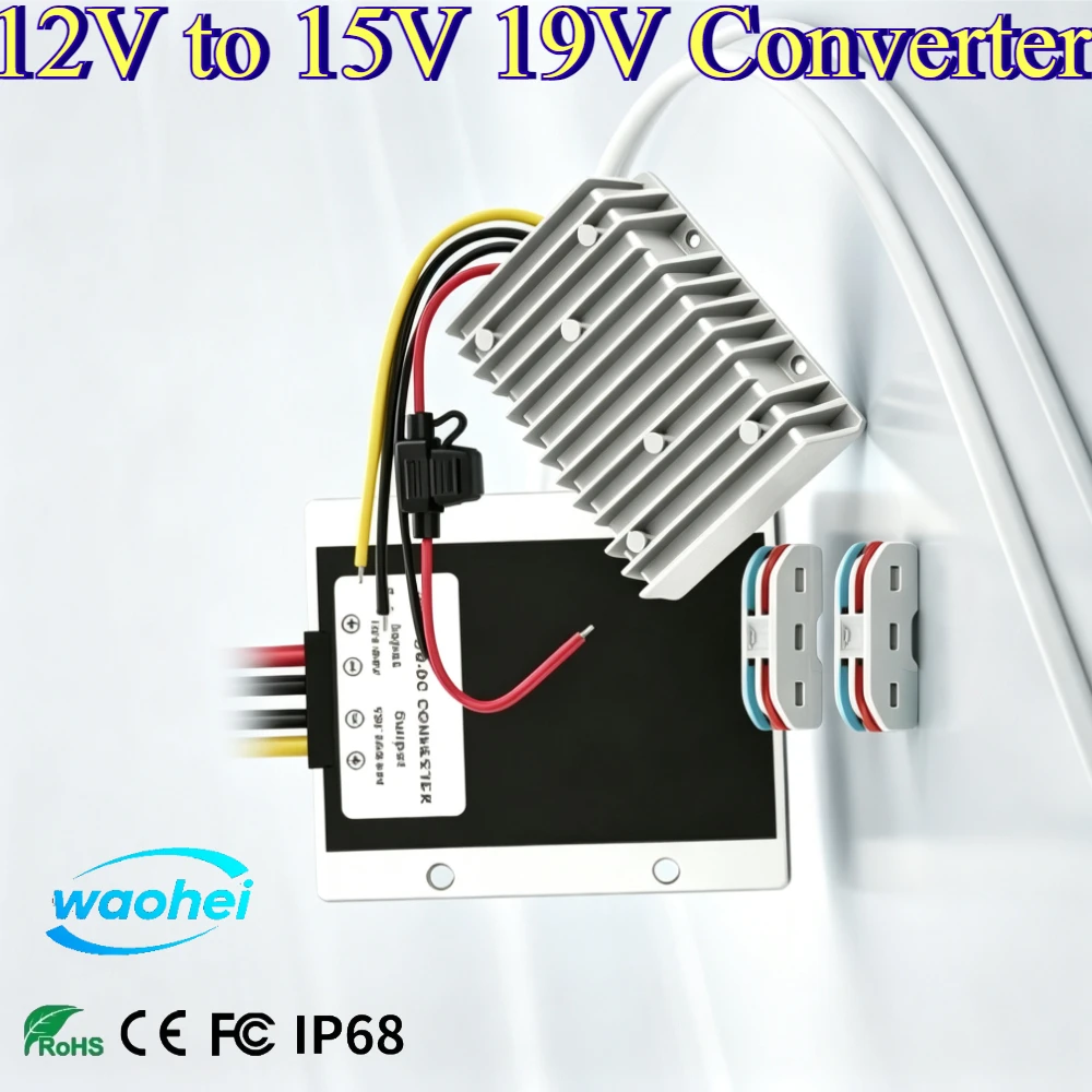 12V to 15V 19V 5A 6A 8A 10A 15A Step Up Boost Power Converter Stabilizer Regulator Boost Module for Car Power Supply ROHS
