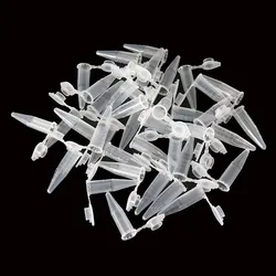 Groothandel 50 Pcs/0.5Ml Moderne Laboratorium Transparante Ultra-Fijne Plastic Centrifuge Test Tube Container Deksel Laboratorium Benodigdheden