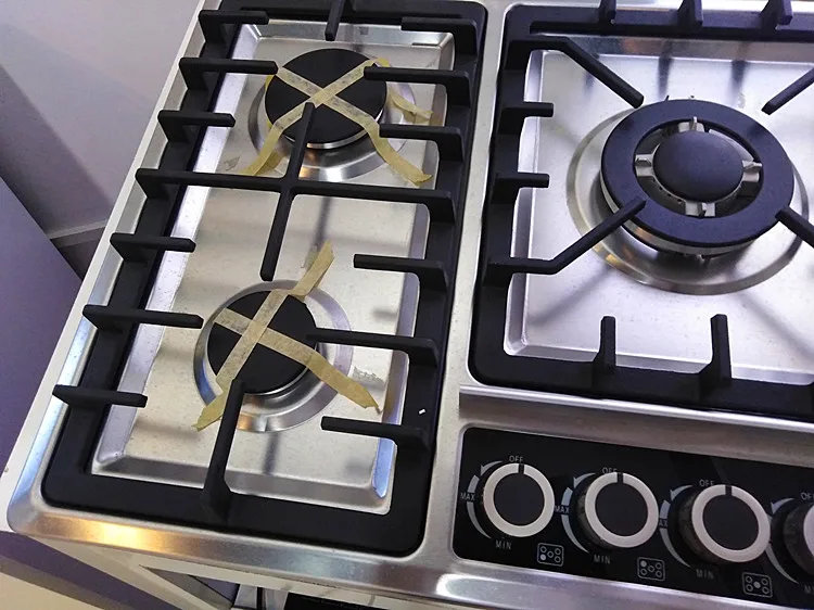 Sell well 5 burners built-in stainless steel gas hob cooktop