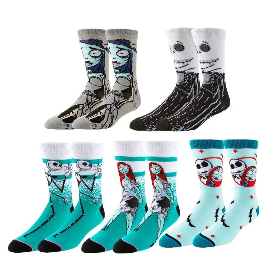 Potdemiel ديزني الكرتون أنيمي طاقم الجوارب للرجال النساء عيد الميلاد هالوين احتفالي اللمس الهيب هوب الجدة مضحك عارضة الجوارب