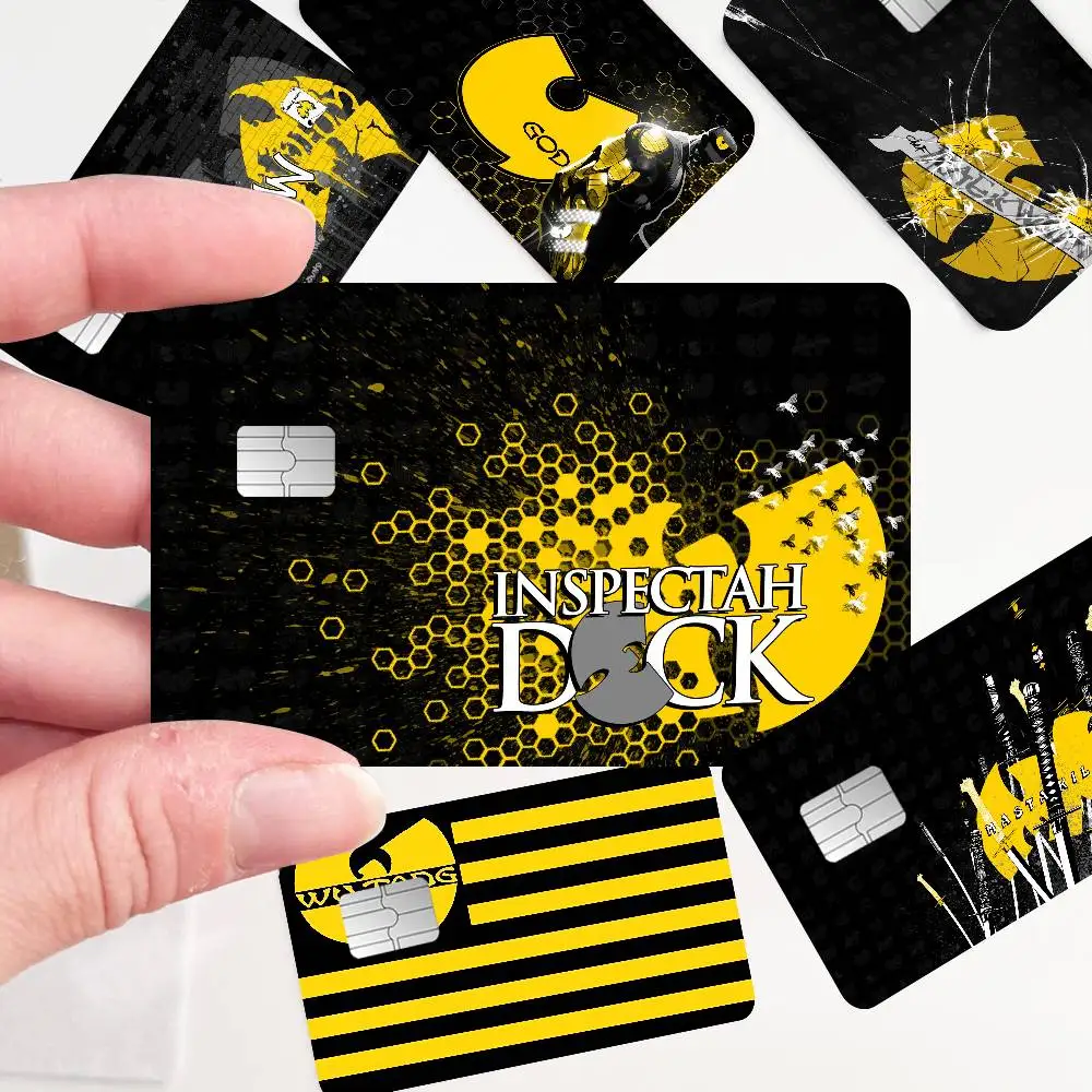 WU-TANG-CLAN HIP-HOP Anime Young Creidt Card Debit Card Sticker Film Case Front Tape for Small Big Chip No Chip