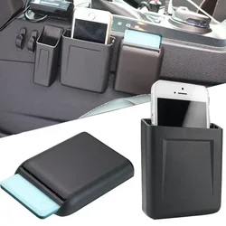 Caja de almacenamiento multifuncional para interior de coche, soporte para asiento de automóvil, tarjetero, boletos, 6,8x8,5 cm