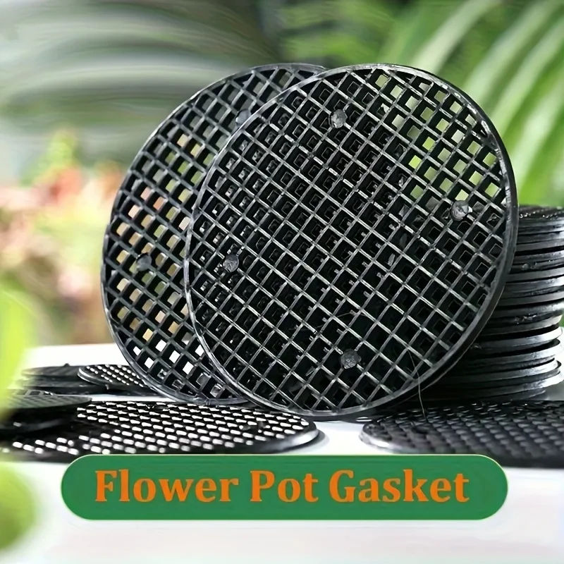 120Round pot stand set，Black Leakproof with Drainage Hole Garden Plant Mat，Suitable for home gardening, flower pot accessories