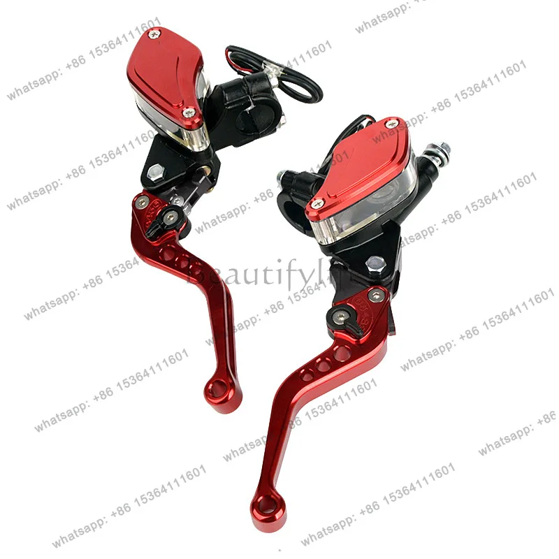 

Cross-border motorcycle accessories CNC hydraulic handle Big leaf die-casting double pump parts
