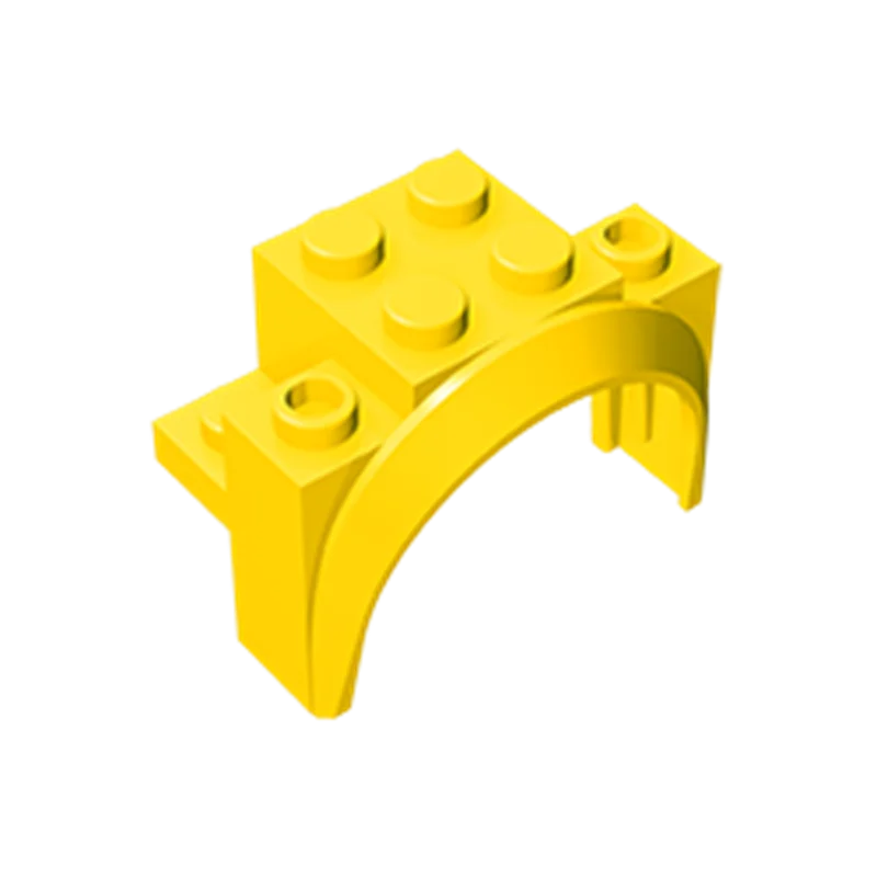 1 Pcs Buildings Blocks 18974 Vehicle, Mudguard 4 x 2 1/2 x 2 1/3 with Arch Round Bulk Modular GBC Toy For High-Tech MOC Set