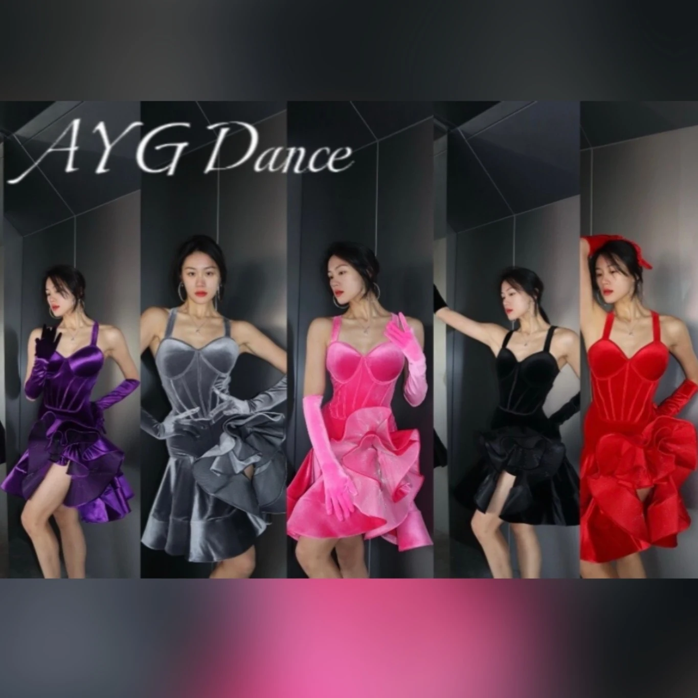 Velvet Latin Dance Competition Dress Women Luxury Fishbone Dress Prom Club Cha Cha Rumba Samba Dance Performance Costume NV24503