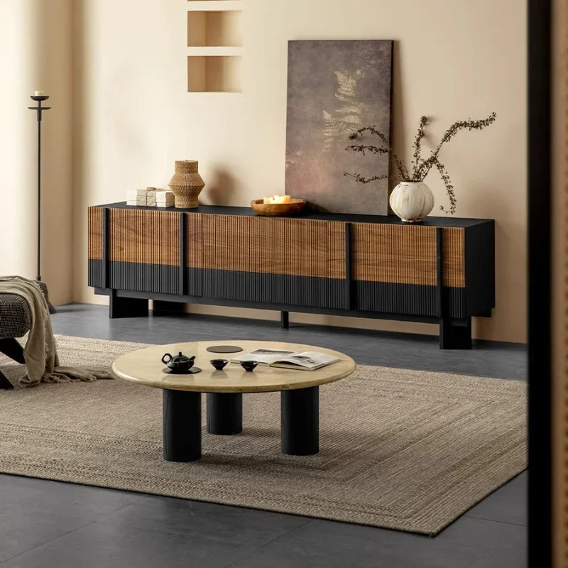 Entertainment Shelf Tv Table Retro Nordic Wood Minimalist Luxury Tv Stands Designer Office Archivadores Trendy Furniture