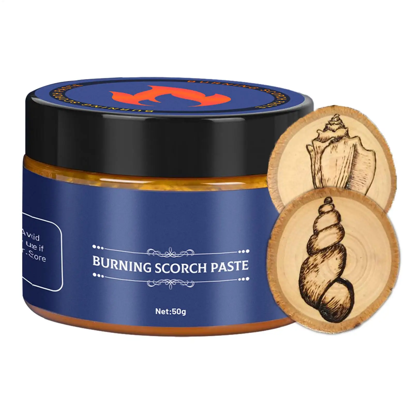 Multi-Function Wood Burning Paste Gel Outdoor Multi-Purpose Drawing DIY for Leather Paper Wood Canvas Fabric Craft