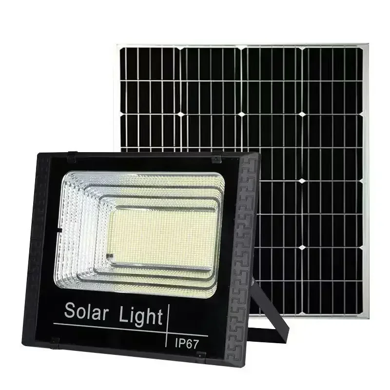 Imagem -05 - Impermeável Controle Remoto Solar Powered Spotlight Luzes de Inundação Solares ao ar Livre Ip67 Villa Street Lighting Ângulo Ajustável 50400w