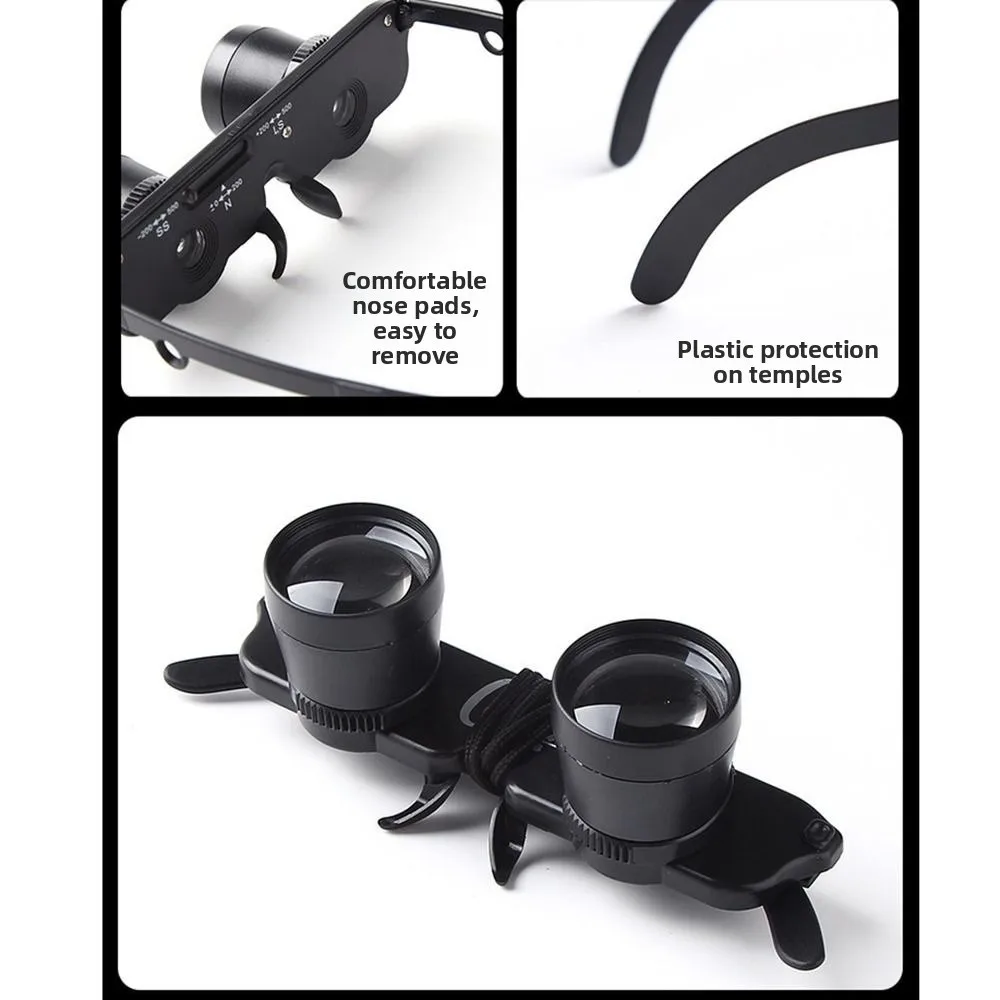 

3X Zoom Fishing Binoculars High Definition Hand Free Magnifying Glasses Ergonomic Design Optical Magnification