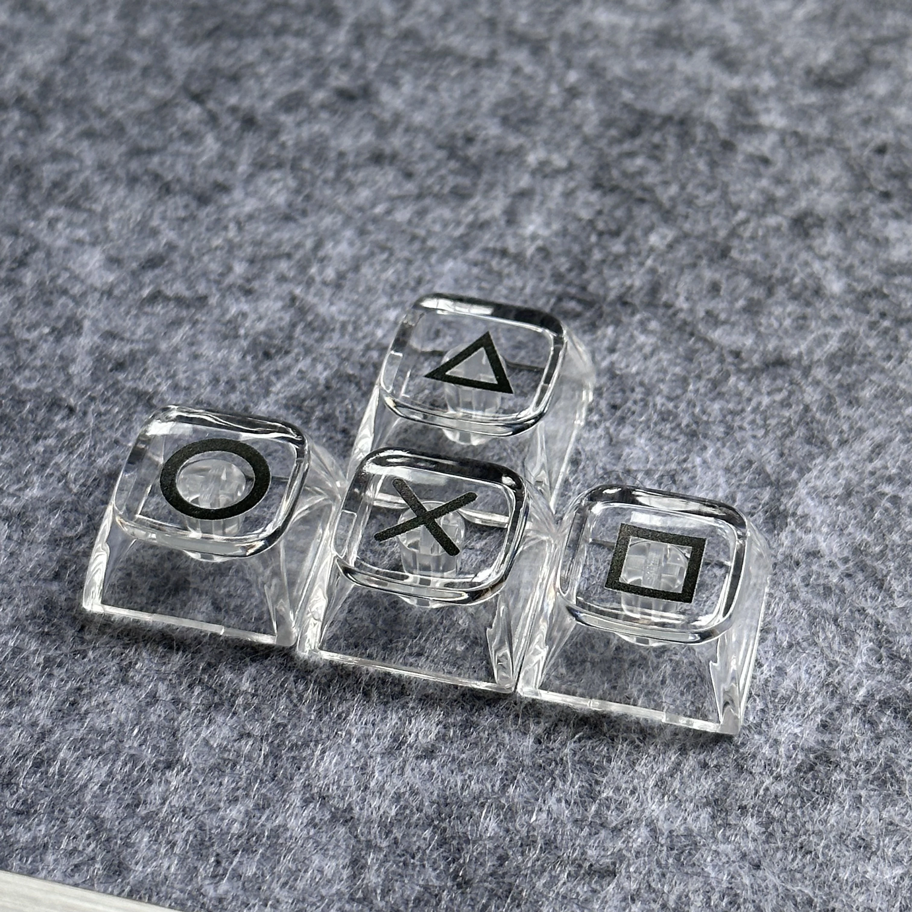Keycap Peripheral Studio, Transparent PSP Up, Down, Left, Right Arrow Keys Cartoon Gaming Substitute Game Office Keycap