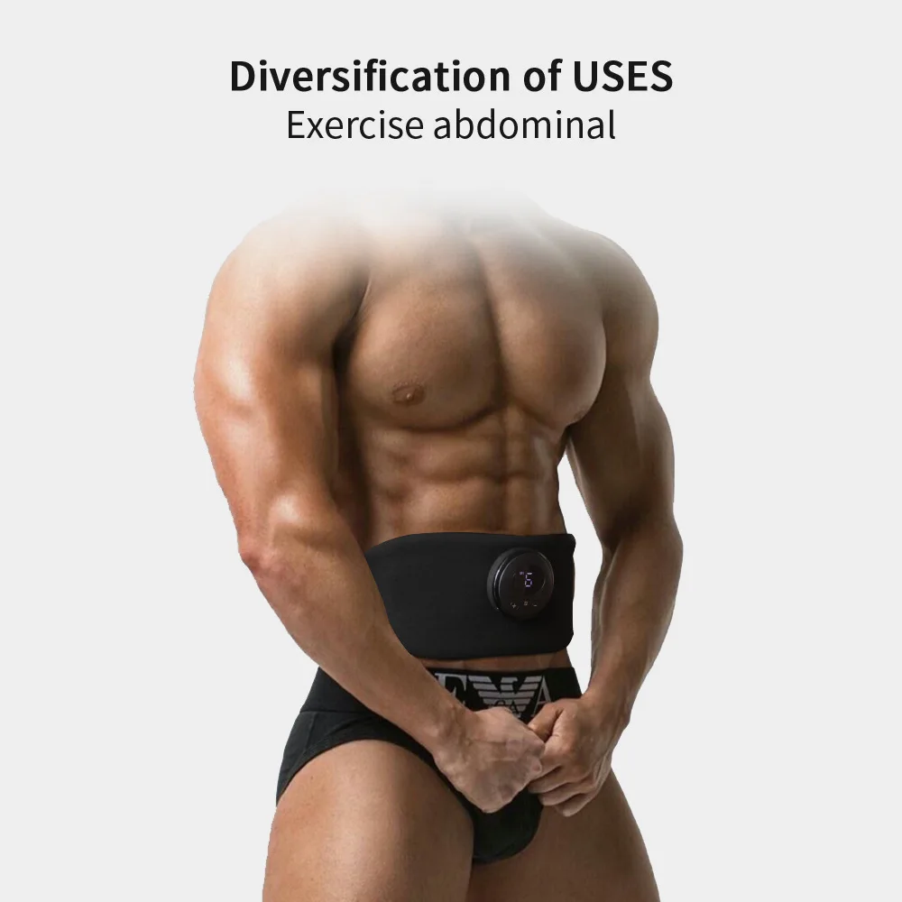The new smart rectus muscle separation EMS abdominal toner body belt abdominal muscle massage tape fitness equipment