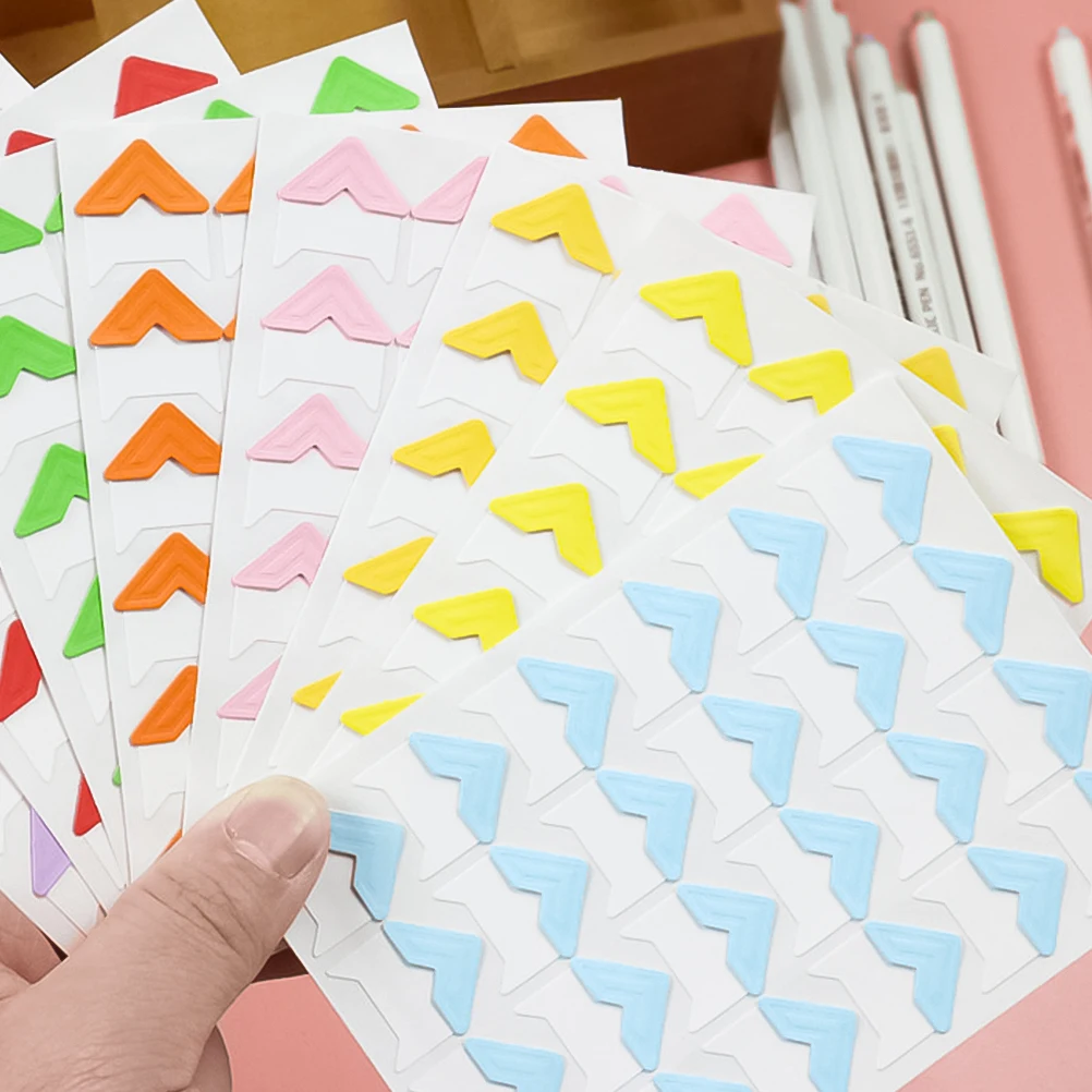 

8pcs Corner Diy Photo Album Accessories Stickers Self Adhesive Scrapbook Album Memory Journal Wall Decor DIY Craft Supplies