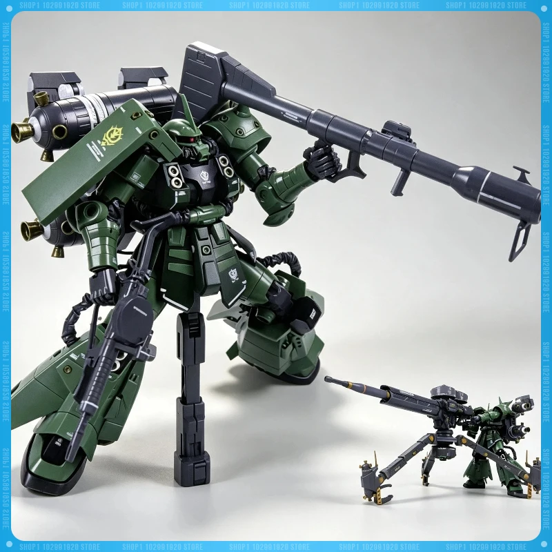 Figura de Acción LEIEN Modelo MG 1/100 ZG003 MS-06 Psycho Zaku II, Figuras de Anime, Kit de Modelismo, Regalos, Juego de Pistolas Grandes con LED