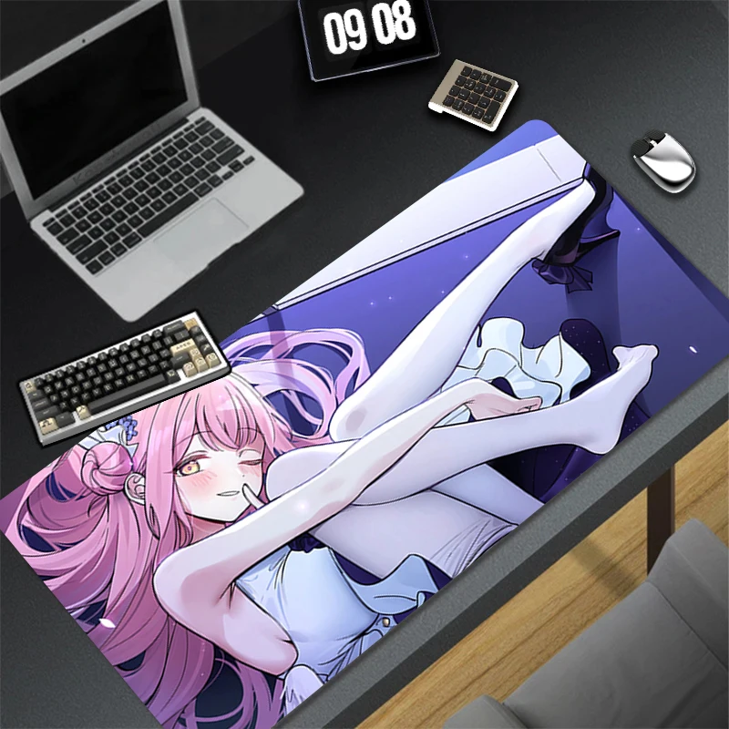 Mousepad Computer Gaming Accessories Keyboard Pad Office PC Rubber Mouse Pad Decoracion Blue Archive Misono Mika Desk Mouse Mat