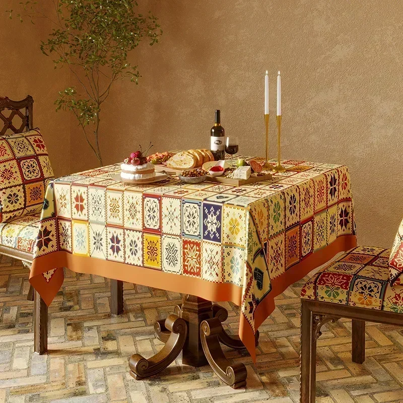 

New household disposable table cloth tea table desk cloth brown