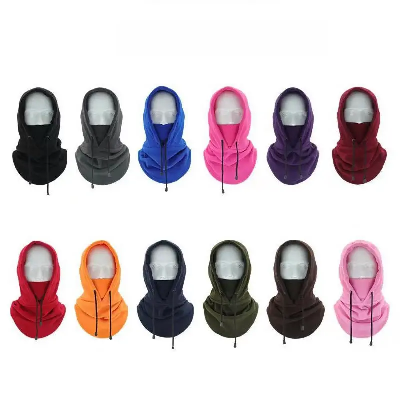 Winter Warm Cycling Fleece Cap Balaclava Ski Windproof Hat Outdoor Sport Bib Cold Beanies Plushsports Bike Bicycle