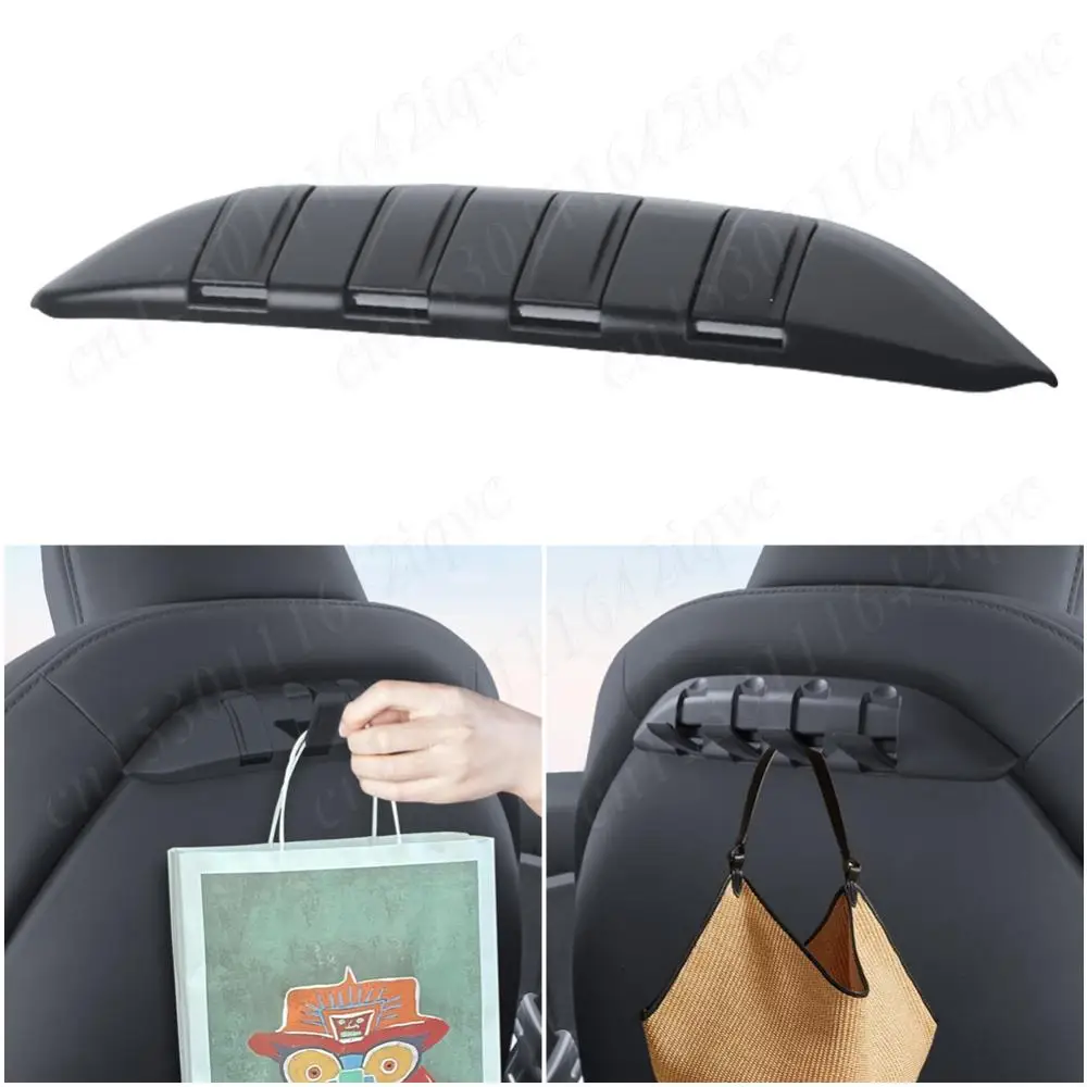 For Tesla Model 3 Y Car Seat Back Hooks Multi-Use Back Seater Headrest Bracket Hanger Car Folding Backrest Hook Car Accessories