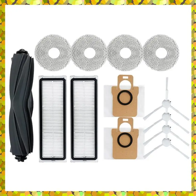 Aglh para xiaomi mijia robô x10 +/dreame s10 pro/dreame l10s ultra peças de aspirador de pó escova lateral principal filtro hepa mop