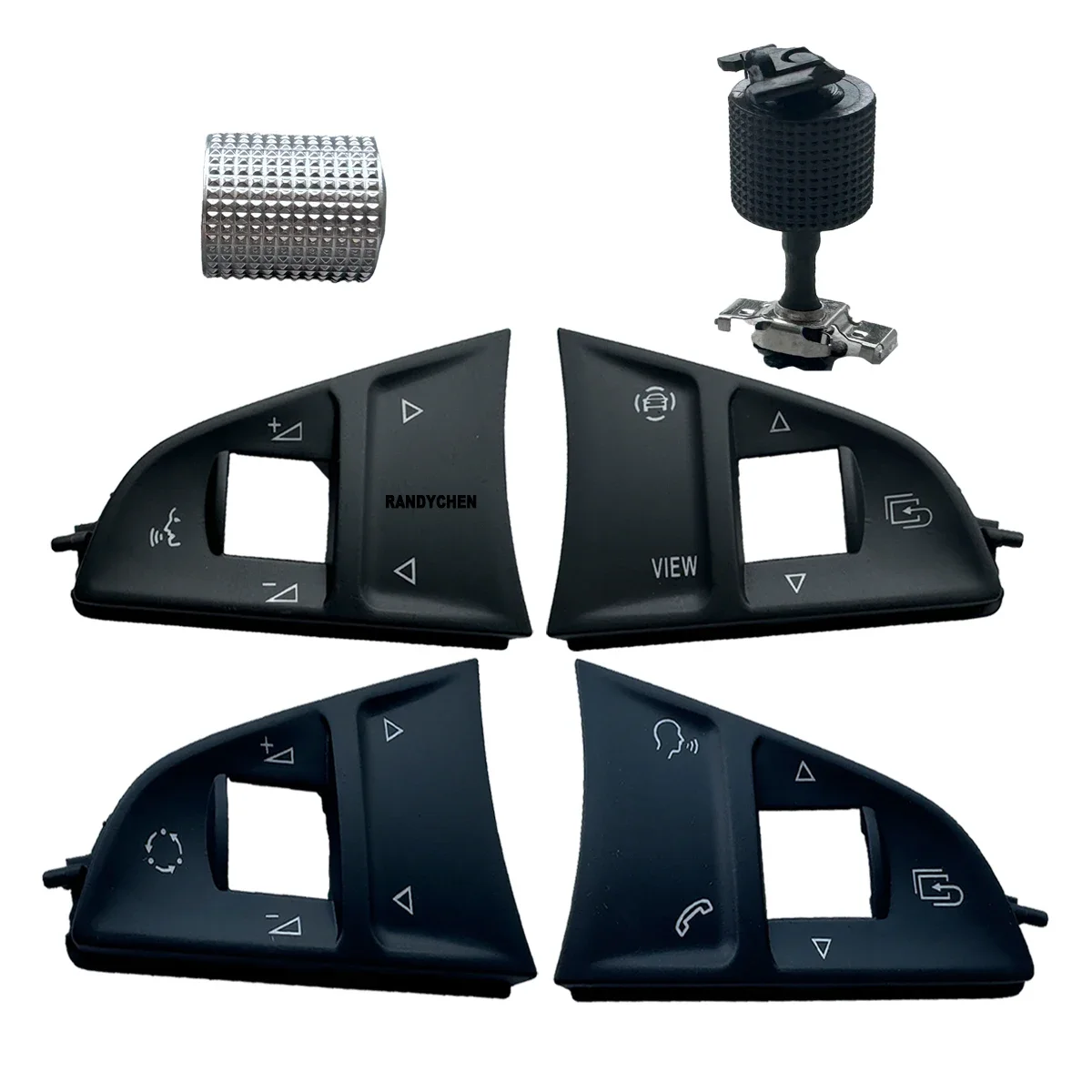 

1x Multi Functional Steering Wheel Switch Cover Button Cap Roller For Skoda Octavia 3 A7 Superb MK3 Fabia Kodiaq Rapid 3V0919719