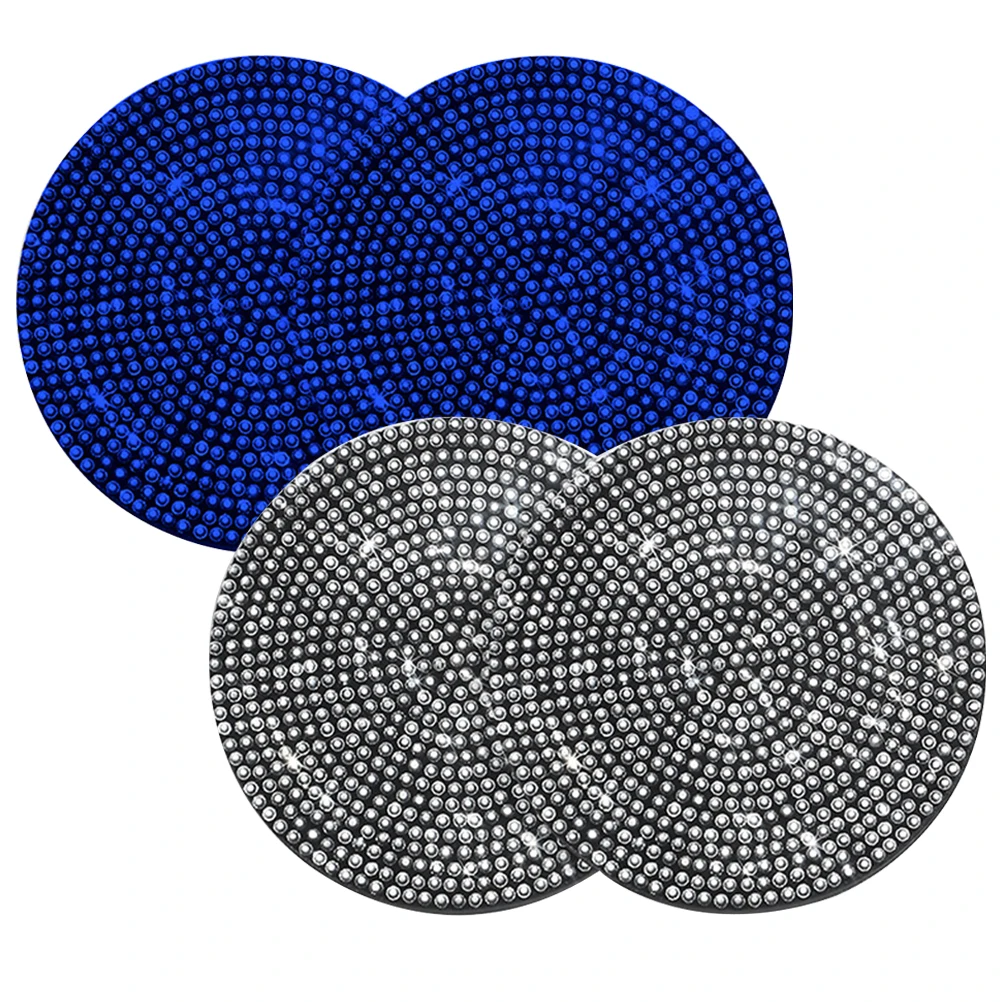 

4pcs Round Silicone Car Cup Coasters Anti Slip Heat Resistant Women Gift Home Textile Accessories