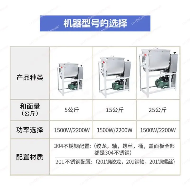 خلاط العجين الكواكبي التجاري | ماكينة عجان الدقيق المصنوعة من الفولاذ المقاوم للصدأ سعة 25 كجم و15 كجم #4