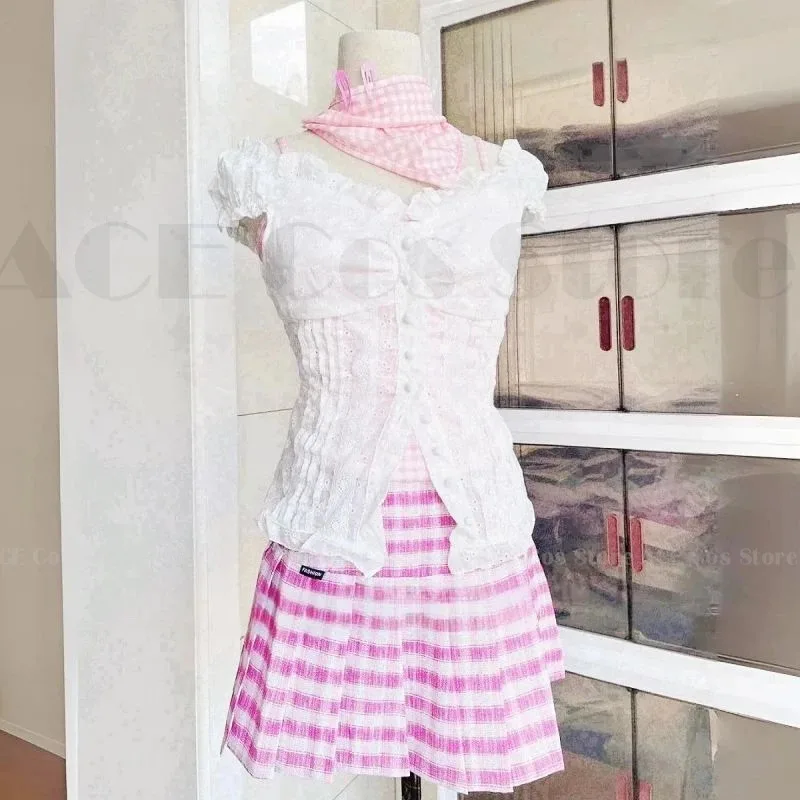 애니메이션 만화 나나 코마츠 나나 코스프레 의상 가발 여성 소녀 코스프레 데일리 핑크 의상 유니폼 엔젤 섹시 할로윈 파티복