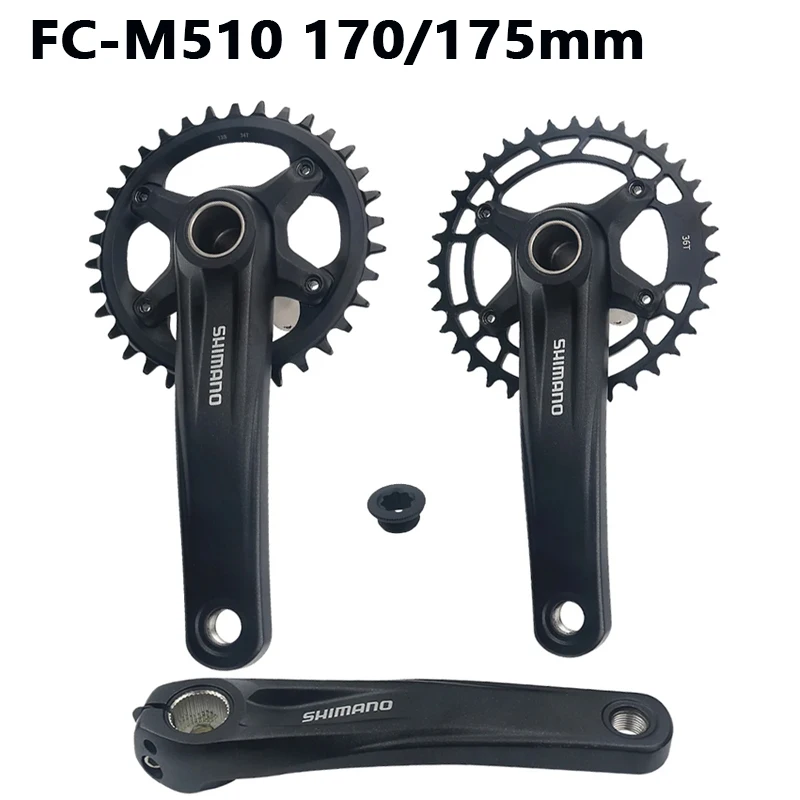 Mountain Bike Crankset FC-MT510 12 Speed 170mm 175mm Crank 32T 34T 36T 38T Chainrring BB52 with for DEORE M6100 M7100 series