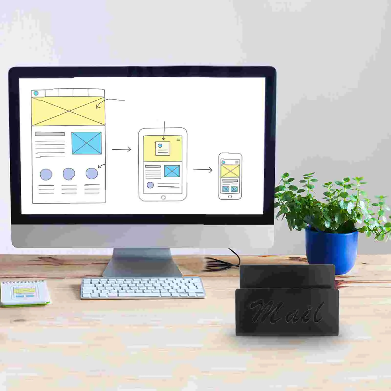 Mail Organizer Letter Rack Sorting Machine Desktop Sorter Countertop Holders for Acrylic Postcard Display