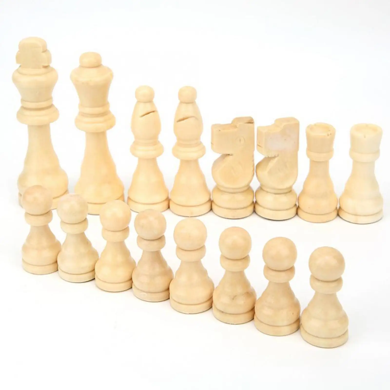 

32 Pieces Chess Pieces Set Board Game Accessories Board Game Pawns Chess Pieces Only Environment Friendly Suitable for Game