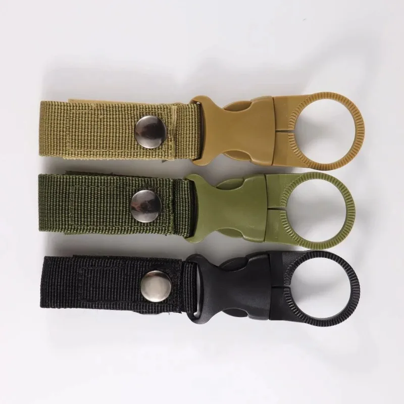 1-3pcs Nylon Tactical Outdoor Gear Clip Band Carabiner Water Bottle Buckle Hook Holder Keychain Belt Webbing Strap for Camping