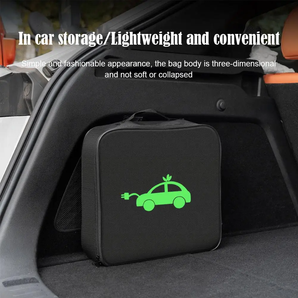 New Energy Vehicle Charging Gun Car Auto Parts Charging Portable Cable Absorbing Storage Bag Shock Waterproof Flame Retarda E9V4