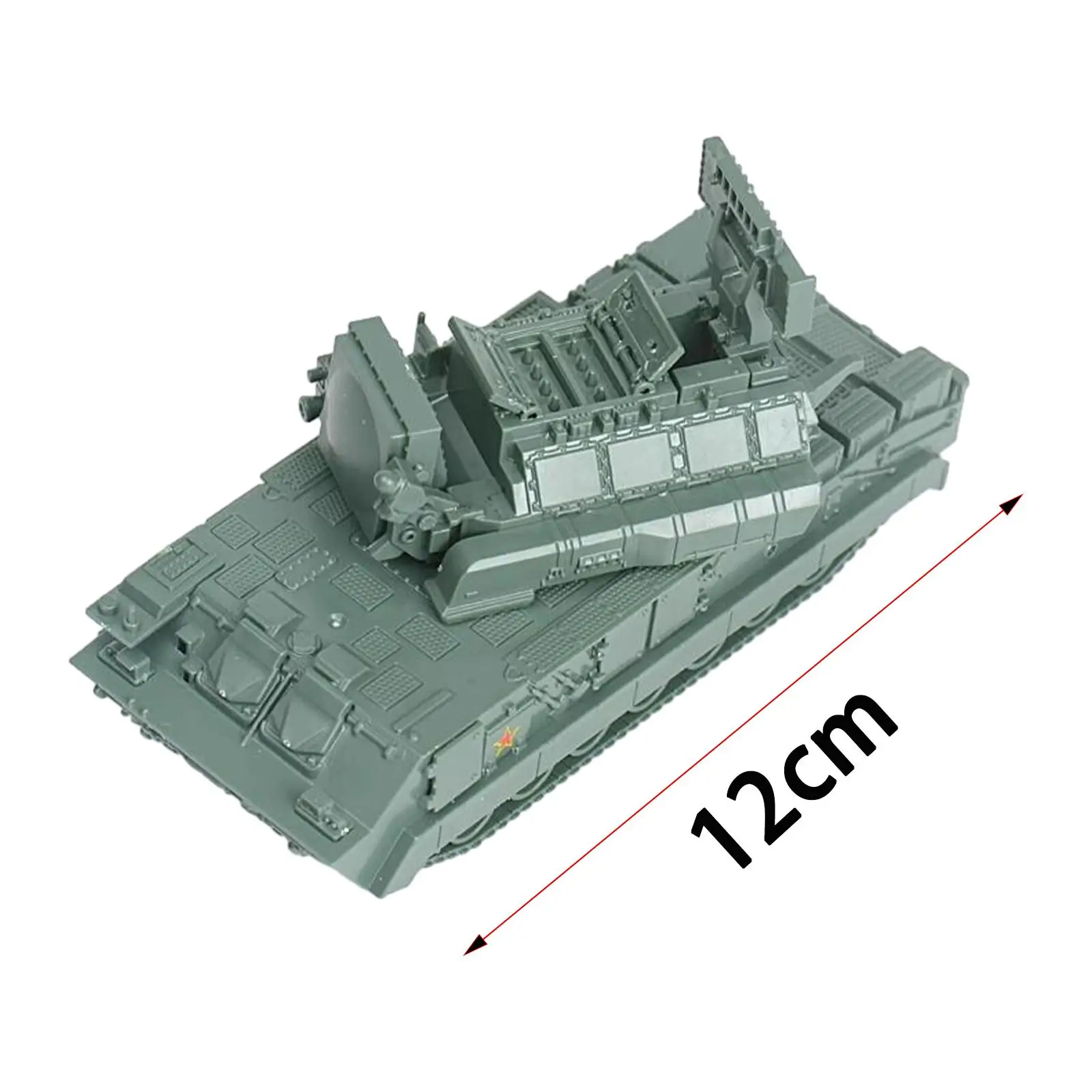 1/72 Vehicle Model Building Kits DIY Assemble Ornament 4D Assemble Tank for Collection Display Adults Keepsake Micro Landscape