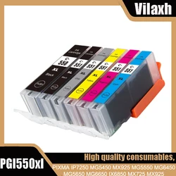 Cartuchos de tinta Vliaxh para Canon Pixma, PGI550, CLI551, PGI 550, CLI 550, 551, MG 5450, 5550, 6350, 6450, 7150, 8750, IP 7250, MX 925 725