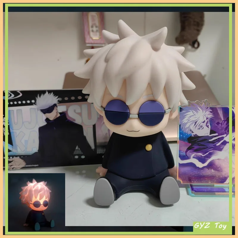 

Jujutsu Kaisen Figure Satoru Gojo Night Light Figures Collectible Ornaments Pat Light Desk Night Lamp Bedroom Decor Gifts