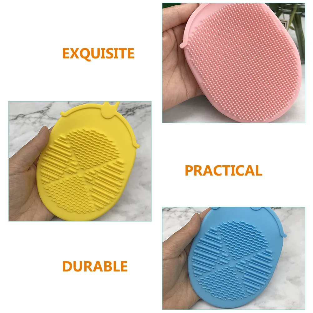 

3Pcs Silicone Body Scrubbers Double-Sided Soft Exfoliating Bath Brush Skin Cleansing Massager Shower Back Scrubber