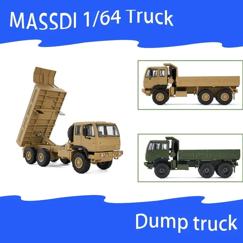 MASSDI 1:64 Dump Truck TJ1005 TJ1006 Alloy Car Model Collection Display Ornament Toy Gift