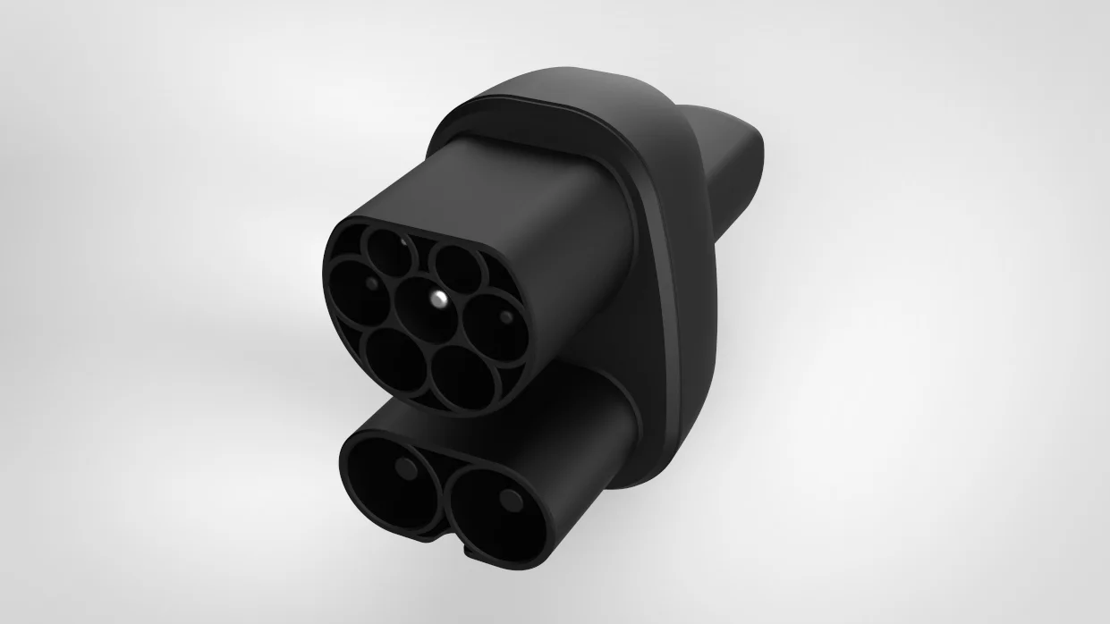 CCS2 to TPC EV Adapter DC/AC Charging Connector for Tesla Charger Type 2 Combined Type 2 Converter Agitation Port Socket